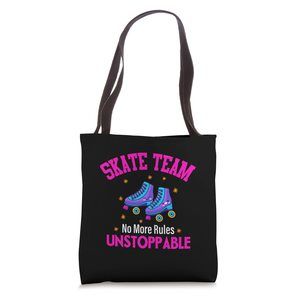 Skate Team Cute Pink Roller Tee Skates Party Derby Teen Girl Tote Bag :')